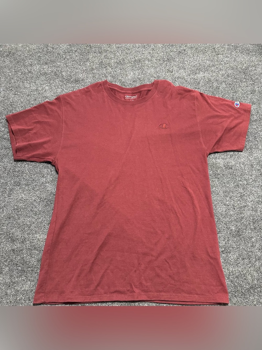 Champion maroon Classic Jersey T-Shirt 
size Large